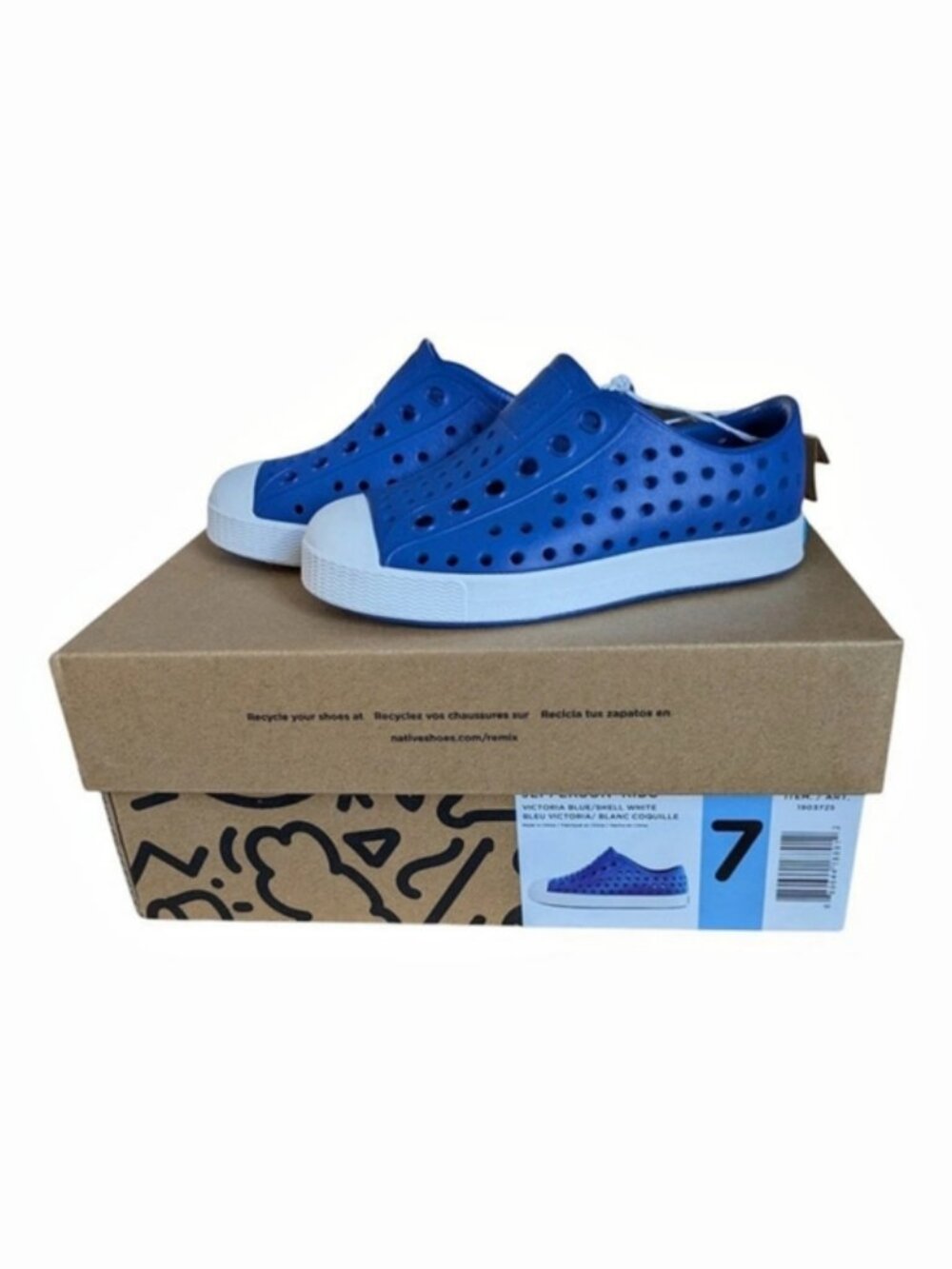NWT‎ Native Shoes Kids' Toddler Jefferson Shoes Size 7 Blue
